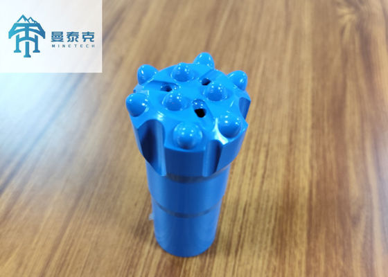 R32 76mm 45CrNi Bits di pulsanti di filo con 13 carburi per strumenti di perforazione a martello superiore