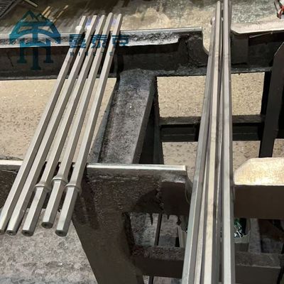 11 Gradi Taper Drill Rod Acciaio al carbonio 32mm-41mm Diametro 380mm-1180mm Lunghezza per la trivellazione in roccia dura