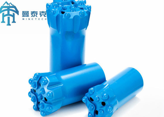 R32 76mm 45CrNi Bits di pulsanti di filo con 13 carburi per strumenti di perforazione a martello superiore